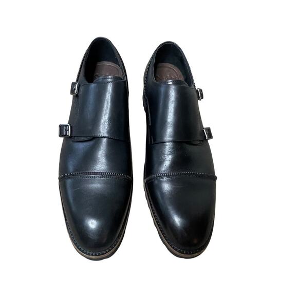 Robert Graham Acadia RGC5120 Mens Black‎ Leather Monk Strap Oxford Shoes 11 main image 7
